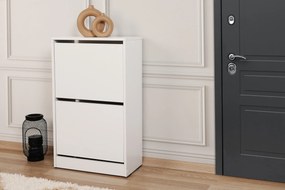 Παπουτσοθήκη Λευκό PIZOR 51x26x84