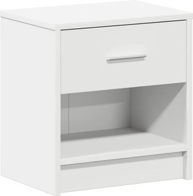 vidaXL Κομοδίνο με Συρτάρι Λευκό 39 x 28 x 41 εκ.
