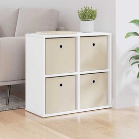 vidaXL Πλαϊνό γραφείο Λευκό 59,5 x 27 x 57 εκ