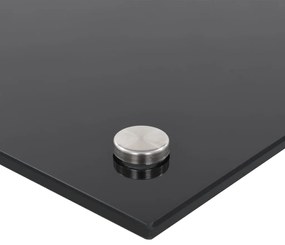 vidaXL Πλάτη Κουζίνας Μαύρη 90 x 50 εκ. από Ψημένο Γυαλί