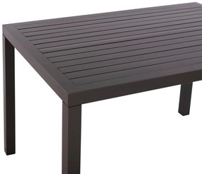 Τραπεζάκι SAHIRA Αλουμινίου Ανθρακί 120x80x75,5Υ εκ. 120x80x75.5 εκ.