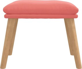 vidaXL Υποπόδιο Ροζ 45x29,5x35 εκ. Βελούδινο