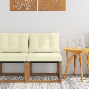 vidaXL Εξωτερικός μεσαίος καναπές