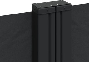 vidaXL Σκίαστρο Πλαϊνό Συρόμενο Μαύρο 160 x 1000 εκ.