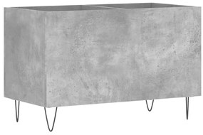 vidaXL Δισκοθήκη Γκρι Σκυροδέματος 74,5x38x48 εκ. Επεξεργασμένο Ξύλο
