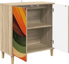 vidaXL Πλαϊνό γραφείο BONN Sonoma 69 x 33 x 75 εκ. Επεξεργασμένο Ξύλο