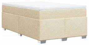 ΚΡΕΒΑΤΙ BOXSPRING ΜΕ ΣΤΡΩΜΑ ΚΡΕΜ 120X190 ΕΚ. ΥΦΑΣΜΑΤΙΝΟ 3285121