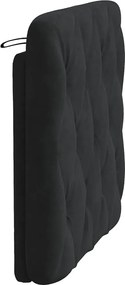 vidaXL Μαξιλάρι για Κεφαλάρι Μαύρο 80 εκ. Βελούδο