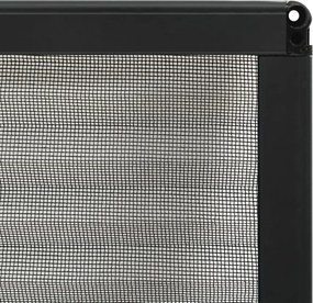 vidaXL Σήτα Παραθύρου Πλισέ Ανθρακί 120 x 120 εκ. από Αλουμίνιο