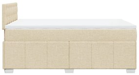 ΚΡΕΒΑΤΙ BOXSPRING ΜΕ ΣΤΡΩΜΑ ΚΡΕΜ 120X200 ΕΚ. ΥΦΑΣΜΑΤΙΝΟ 3287054