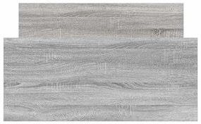 vidaXL Πλαίσιο Κρεβατιού Γκρι Sonoma 75x190 εκ Επεξ. Ξύλο Small Single