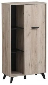 ΒΙΤΡΙΝΑ UMBRIA POP GREY OAK-ΜΑΥΡΟ 67,5*33*130,5 f.d.l 11008864