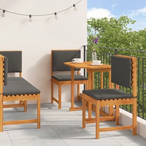 vidaXL Σετ Κήπου 5 Τεμαχίων  με Μαξιλάρια από Ξύλο Ακακίας