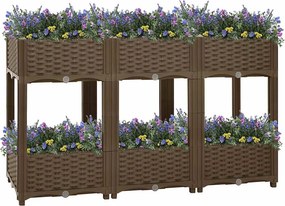 vidaXL Ζαρντινιέρα 120 x 40 x 71 εκ. από Πολυπροπυλένιο