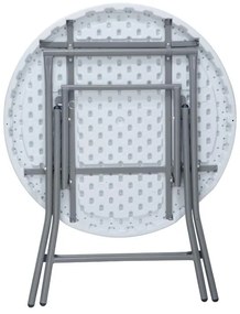 Τραπέζι Catering Fylliana Στρόγγυλο Πτυσσόμενο Λευκό Φ80x74 εκ. 80x80x74 εκ.