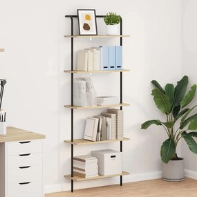 vidaXL Ράφι Βιβλίων Sonoma Δρυς 60 x 24 x 168 εκ. Επεξεργασμένο ξύλο