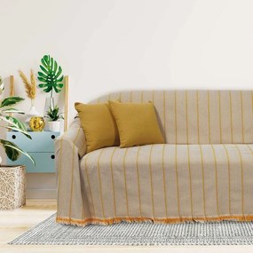 Ριχτάρι 0229 Ecru-Yellow Das Home Διθέσιο 180x250cm 100% Βαμβάκι