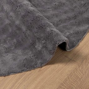 vidaXL Χαλιά χώρου Γύρος SIROLO Ανθρακί Ø 160 CM Πολυεστέρας
