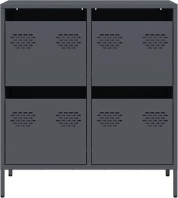 vidaXL Ντουλάπι Ανθρακί 68x39x73,5 εκ. από Χάλυβα Ψυχρής Έλασης