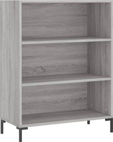 vidaXL Ντουλάπι Sonoma Γκρι 69,5x32,5x180 εκ. Επεξεργασμένο Ξύλο