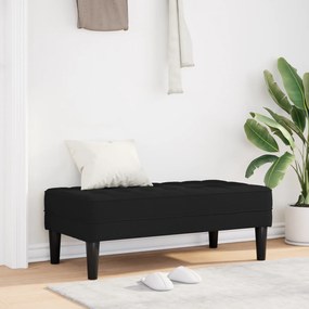 vidaXL Παγκάκι Μαύρο 113x57x39 εκ Υφάσματος