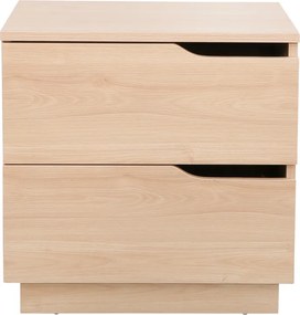 Κομοδίνο Verena I pakoworld σε φυσική απόχρωση 48x40x48εκ