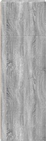 vidaXL Ντουλάπι Γκρι Sonoma 30x41x124 εκ. από Επεξεργασμένο Ξύλο