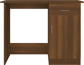 vidaXL Γραφείο Καφέ Δρυς 100x50x76 εκ. από Επεξεργασμένο Ξύλο