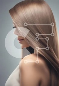 Intra Συλλεκτικό Ξύλινο Παζλ Plywood 4mm - Κομψό προφίλ γυναίκας με μακριά μαλλιά Σε Ξύλινο Κουτί - Διαστάσεις Puzzle: 10x10 cm – 25 κομμάτια