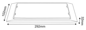 MAINTAINED EMERGENCY LED SMD LUMINAIRE 4W 3HRS 300LM 4000K 230V IP65 - MAZOR440