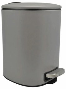 Κάδος Απορριμμάτων Soft Close 5Lt  827459 25,2x20x27cm Grey Ankor Stainless Steel