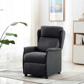 vidaXL Καρέκλα μασάζ Σκούρο γκρι 67.5 x 93.5 x 101.5 εκ ύφασμα