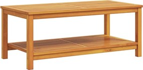 vidaXL Τραπεζάκι Πλευράς Φυσικό Λάδι 110 x 55 x 45 cm