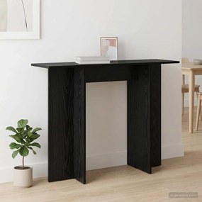 vidaXL Τραπέζι κονσόλας Μαύρη Δρυς 100 x 30 x 75 εκ Επεξεργασμένο Ξύλο