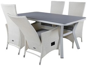 Σετ Τραπέζι και καρέκλες Dallas 1289, Spraystone, 65 kg, Πλαστικό ψάθινο, Μαξιλάρι καθίσματος: Ναι | Epipla1.gr