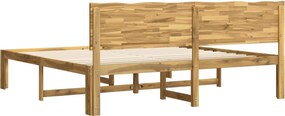 vidaXL Διπλό Κρεβάτι με Κεφαλάρι ROSTOCK Λευκό 200 x 200 cm