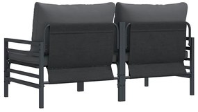 vidaXL Εξωτερικά Έπιπλα 2 Τεμάχιο Ανθρακί 80 x 80 x 71 cm Ατσάλι