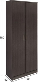 ΝΤΟΥΛΑΠΑ 2ΦΥΛΛΗ BAILEY ΜΕ ΤΡΙΑ ΡΑΦΙΑ HM337.01 ZEBRANO 60Χ42Χ180εκ.