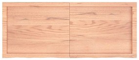 vidaXL Πάγκος Μπάνιου Αν. Καφέ 120x50x(2-6) εκ. Επεξεργ. Μασίφ Ξύλο