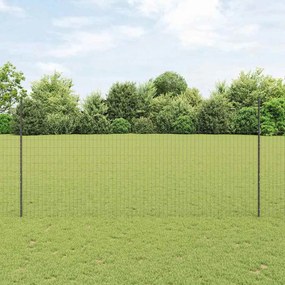 vidaXL Φράχτης με Στήλες. Γκρι 1.5 x 10 m Ατσάλι