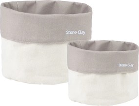 Καλάθια Αποθήκευσης (Σετ 2τμχ) Estia Stone Clay 02-41175