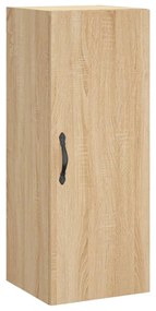 vidaXL Ντουλάπι Τοίχου Sonoma Δρυς 34,5 x 34 x 90 εκ. Επεξεργ. Ξύλο