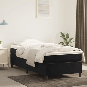 Πλαίσιο Κρεβατιού Boxspring Μαύρο 90x190 εκ. Βελούδινο