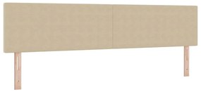 vidaXL LED κεφαλάρι με φώτα λωρίδας LED Γκρι Πράσινο 200 cm ύφασμα