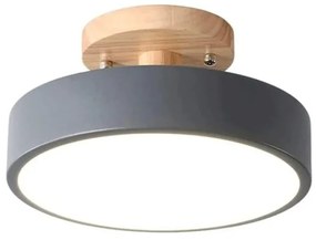 Φωτιστικό Led Οροφής 12W 4000K Φ18x12cm Γκρι HLL-0119 POWERTECH HLL-0119