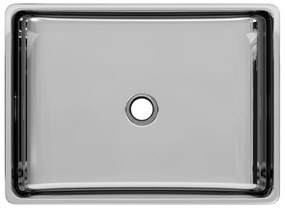 vidaXL Νιπτήρας Ασημί 41 x 30 x 12 εκ. Κεραμικός