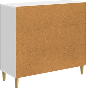 vidaXL Πλαϊνό γραφείο Γυαλιστερό Λευκό 89 x 34,5 x 80 εκ