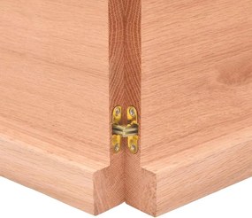 vidaXL Επιφ Τραπεζιού Αν Καφέ 140x50x(2-4)εκ. Επεξ. Μασίφ Ξύλο Δρυός