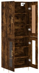vidaXL Ντουλάπι Καπνιστή Δρυς 69,5x34x180 εκ. από Επεξεργασμένο Ξύλο