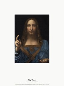 Αναπαραγωγή The Salvator mundi (Il Salvator mundi) - Leonardo da Vinci, (30 x 40 cm)